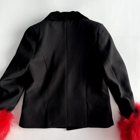 NEW PAISLEY London Kids Blazer 7 Years Velour Collar Faux Fur Cuff - Picture 6 of 12